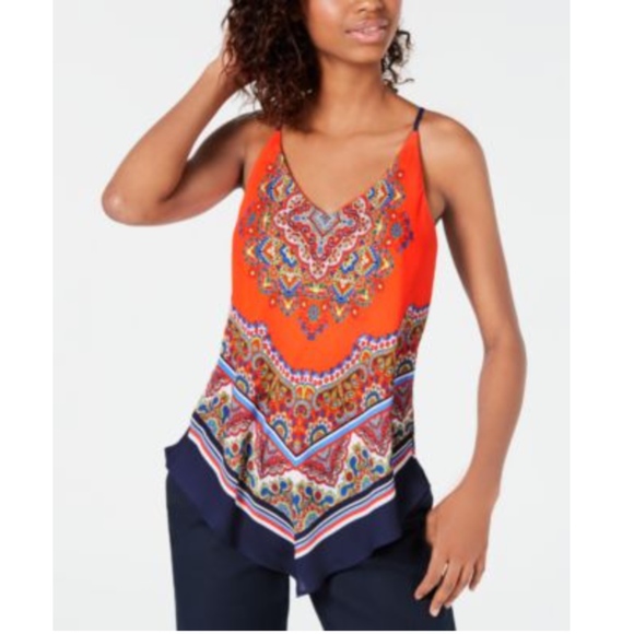 BCX Tops - BCX Printed V-Hem Top color 5